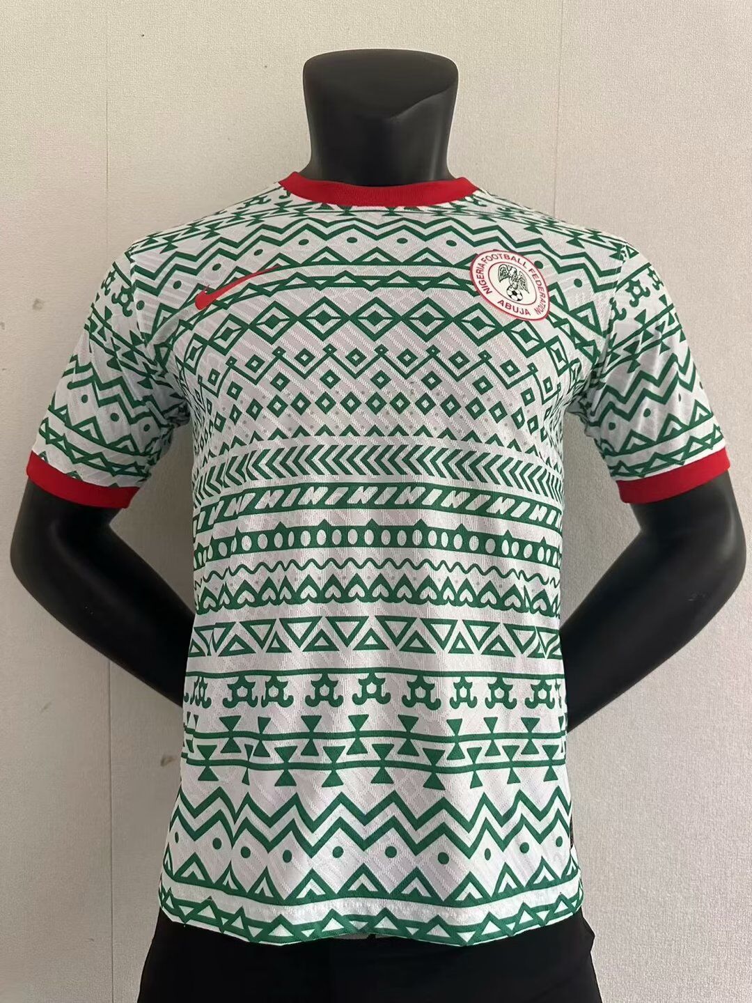 AAA Quality Nigeria 23/24 White/Green Training Jersey(Player)
